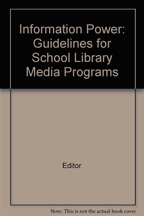 information power guidelines for school library media programs PDF